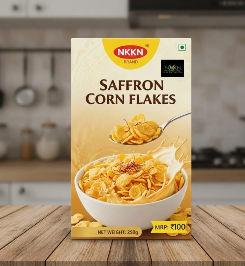 NKKN Brand Saffron Corn Flakes
